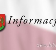 Informacja Burmistrza Miasta Lubawa