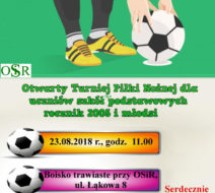 Otwarty Turniej Piłki Nożnej dla szkół podstawowych – rocznik 2005 i młodsi