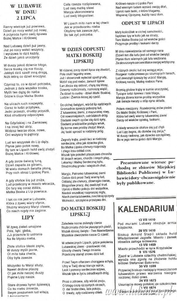 Głos Lubawski 7-1993 Teofil Ruczyński - Poeta Maryjny