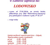 Zapraszamy na lodowisko! Zapraszamy na lodowisko!