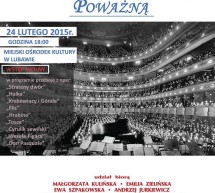 Już dziś zapraszamy na „Spotkanie z muzyką poważną” Już dziś zapraszamy na „Spotkanie z muzyką poważną”