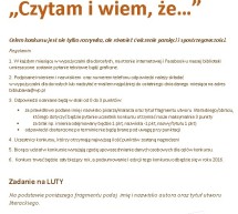 Jak czytasz, to wiesz! Jak czytasz, to wiesz!