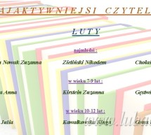 Najaktywniejsi czytelnicy w lutym Najaktywniejsi czytelnicy w lutym