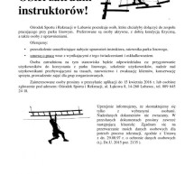 OSiR zatrudni instruktorów! OSiR zatrudni instruktorów!