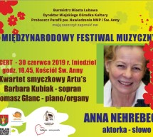 Anna Nehrebecka zakończy V Festiwal Muzyczny