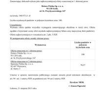 Wybór najkorzystniejszej oferty Wybór najkorzystniejszej oferty