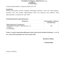 Wybór najkorzystniejszej oferty Wybór najkorzystniejszej oferty