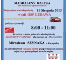 Oddaj krew i zostań dawcą szpiku! Oddaj krew i zostań dawcą szpiku!