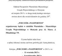 „Wieczory z Paszportem” – alternatywa dla pracujących „Wieczory z Paszportem” – alternatywa dla pracujących