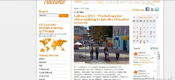 Światowe Cittaslow pisze o warsztatach, które będą w Lubawie