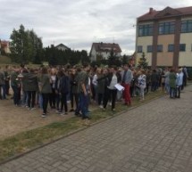 Próbna akcja przeciwpożarowa w lubawskim gimnazjum